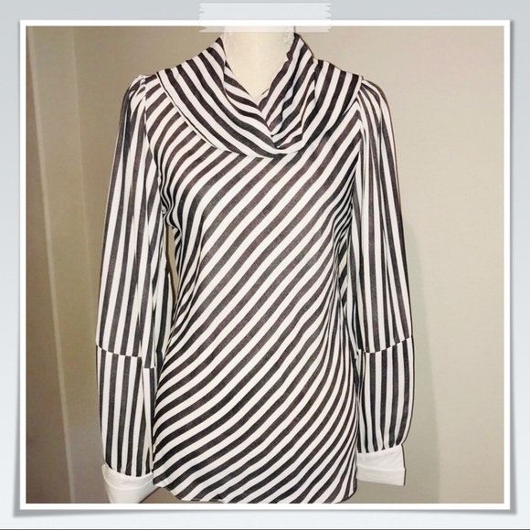 Nasty Gal Silky Cowl Neck Blouse - Picture 2 of 8